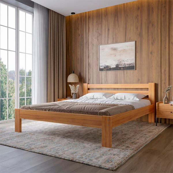 Дерев'яне ліжко Баварія Mebigrand горіх світлий