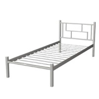 Металеве ліжко Аміс міні 90x200 білий оксамит