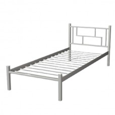 Металеве ліжко Аміс міні 90x200 білий оксамит