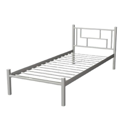 Металеве ліжко Аміс міні 80x190 білий оксамит