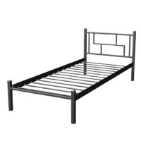 Металеве ліжко Аміс міні 90x190 чорне срібло