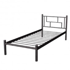Металеве ліжко Аміс міні 90x200 чорне срібло
