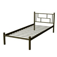 Металеве ліжко Аміс міні 80x190 чорне золото