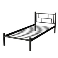 Металеве ліжко Аміс міні 80x200 чорний оксамит