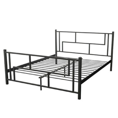 Металеве ліжко Аміс 160x200 чорний оксамит