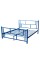 Металеве ліжко Аміс 120x190 синій