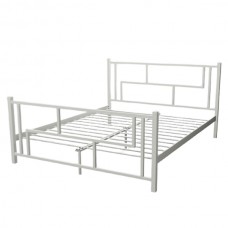 Металеве ліжко Аміс 180x190 сірий оксамит