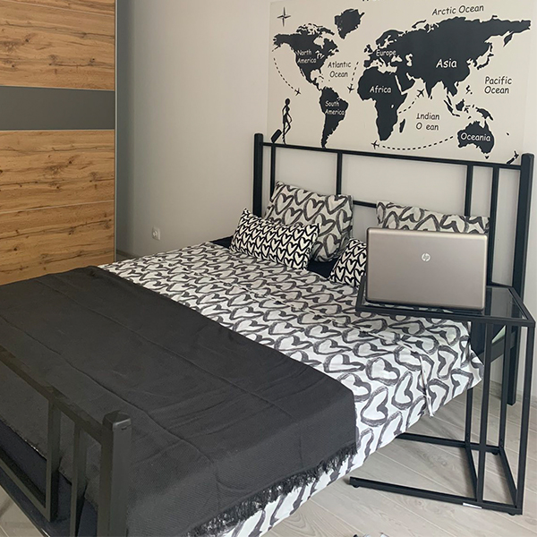 Металеве ліжко Аміс 160x200 чорний