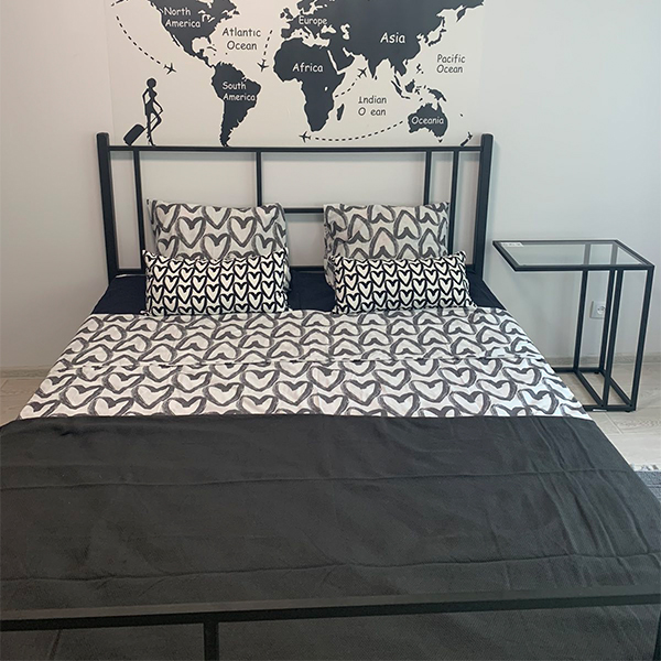 Металеве ліжко Аміс 160x200 чорний