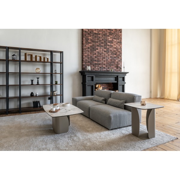 Журнальний стіл "Крістіано" аврора голд + бежевий