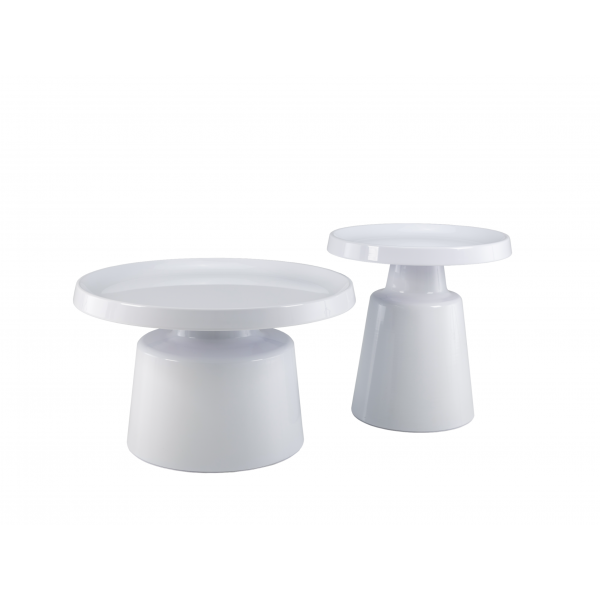 Комплект журнальних столів CT-45 Беніто білий + білий