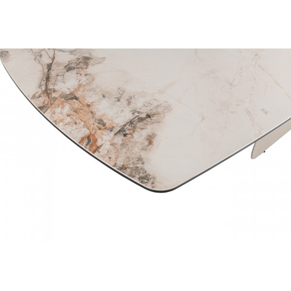 Журнальний стіл "Крістіано" аврора голд + бежевий