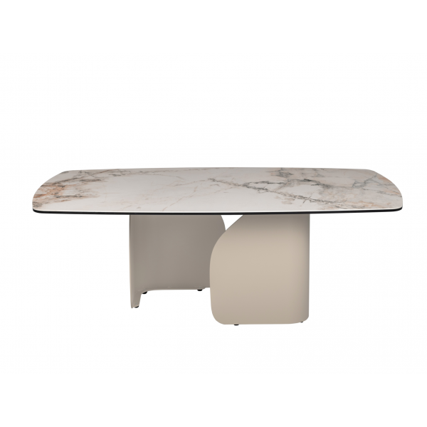 Журнальний стіл "Крістіано" аврора голд + бежевий