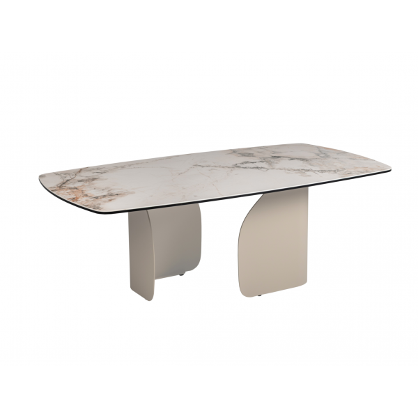 Журнальний стіл "Крістіано" аврора голд + бежевий