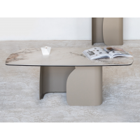 Журнальний стіл "Крістіано" аврора голд + бежевий