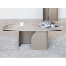 Журнальний стіл "Крістіано" аврора голд + бежевий