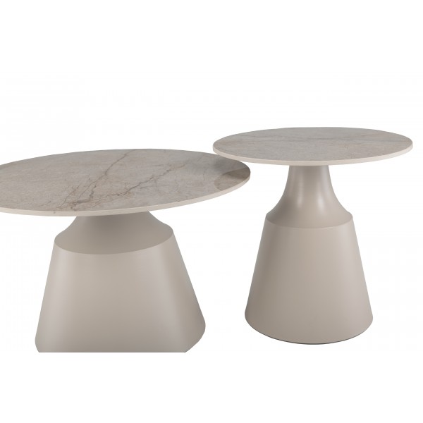 Комплект журнальних столів CT-42 Дадді містік грей + капучино