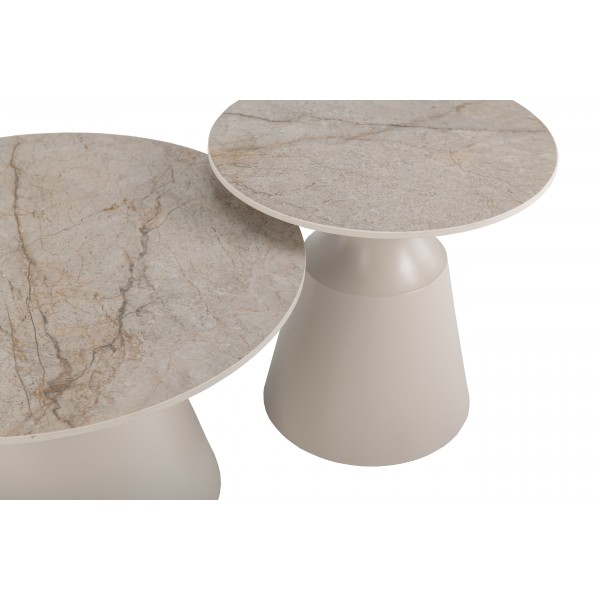 Комплект журнальних столів CT-42 Дадді містік грей + капучино