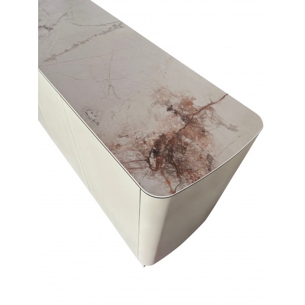 Буфет "Крістіано" аврора голд + бежевий