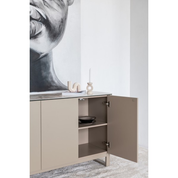 Буфет "Крістіано" аврора голд + бежевий