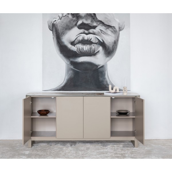 Буфет "Крістіано" аврора голд + бежевий