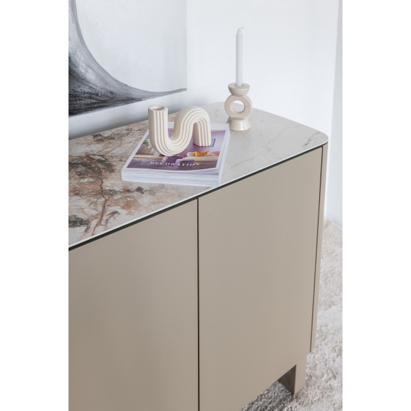Буфет "Крістіано" аврора голд + бежевий