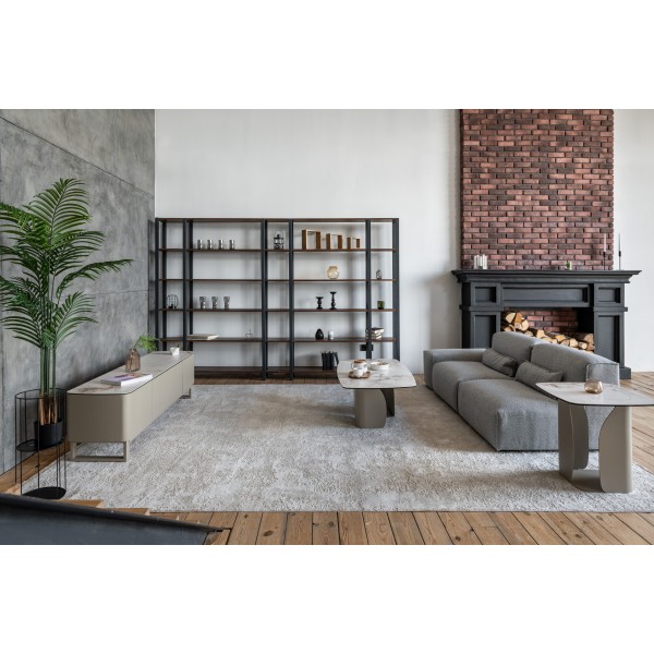 ТВ-тумба "Крістіано" аврора голд + бежевий