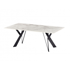 Журнальний стіл "Тео" б'янко карарра + чорний