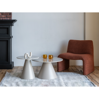 Комплект журнальних столів CT-40 Рокко містік грей + капучино