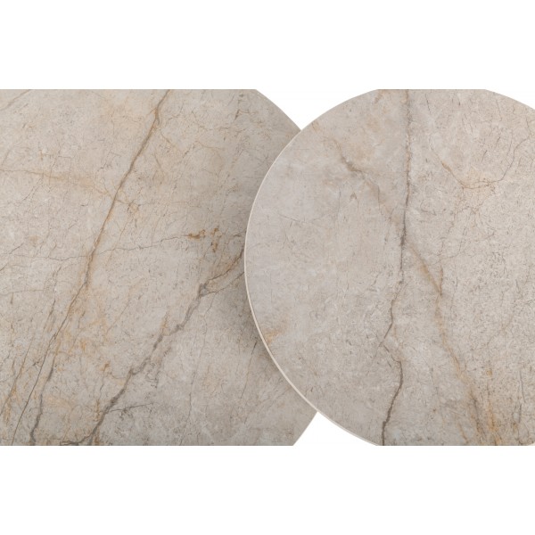 Комплект журнальних столів CT-40 Рокко містік грей + капучино