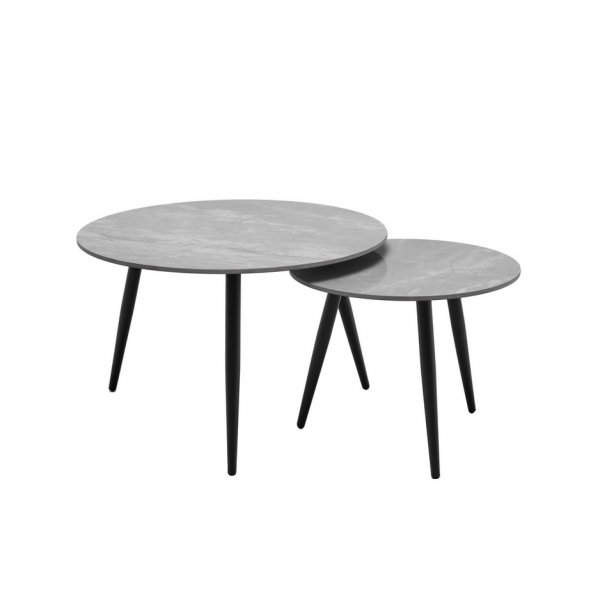 Комплект журнальних столів CT-30 Беатріс ребекка грей + чорний