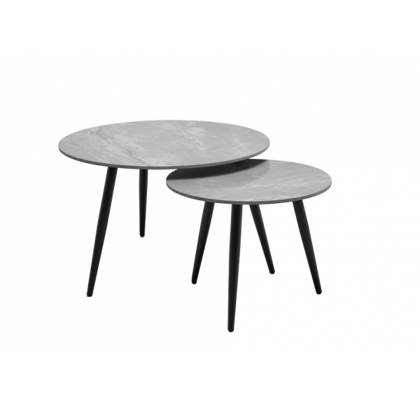 Комплект журнальних столів CT-30 Беатріс ребекка грей + чорний