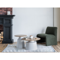 Комплект журнальних столів CT-50 Ютта дуб + білий