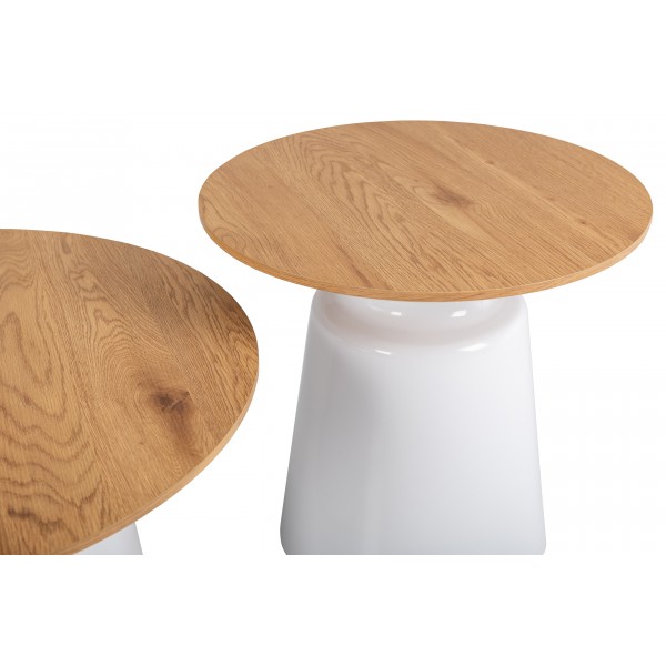 Комплект журнальних столів CT-50 Ютта дуб + білий