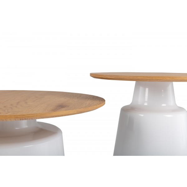 Комплект журнальних столів CT-50 Ютта дуб + білий