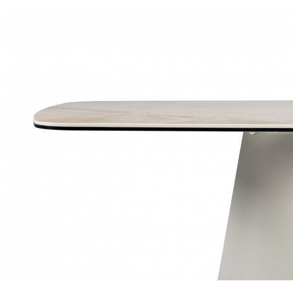 Журнальний стіл "Лунаріо" айворі онікс + айворі