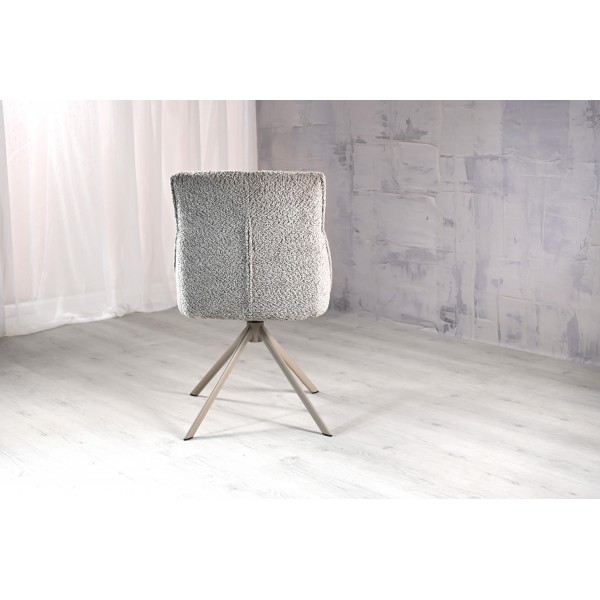 Стілець поворотний R-168 перлинний тауп + капучино