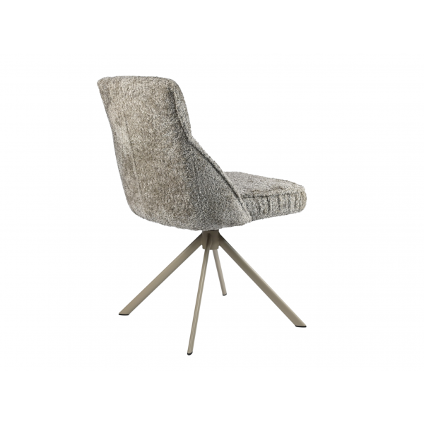 Стілець поворотний R-168 перлинний тауп + капучино