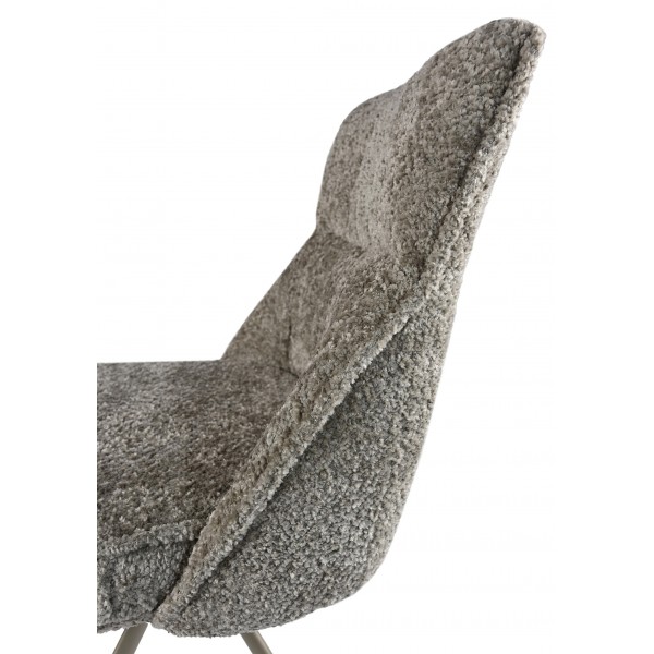 Стілець поворотний R-168 перлинний тауп + капучино