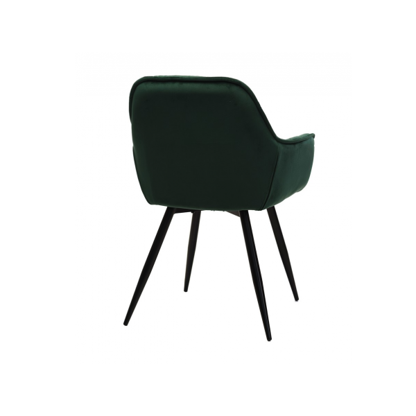 Стілець M-65 смарагдовий велюр + чорний