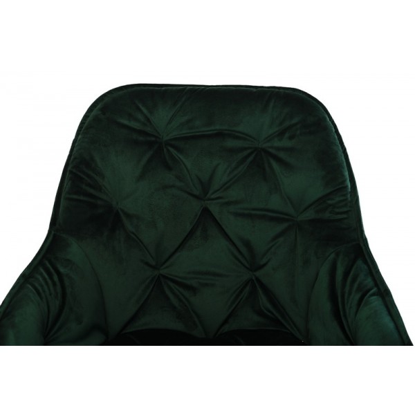 Стілець M-65 смарагдовий велюр + чорний