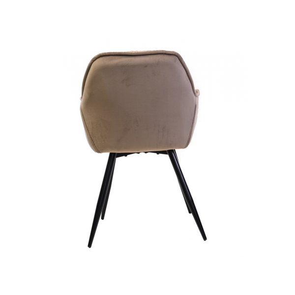 Стілець M-65 капучино велюр + чорний