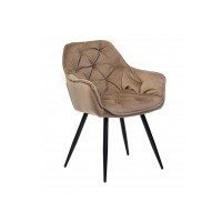 Стілець M-65 капучино велюр + чорний