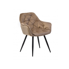 Стілець M-65 капучино велюр + чорний