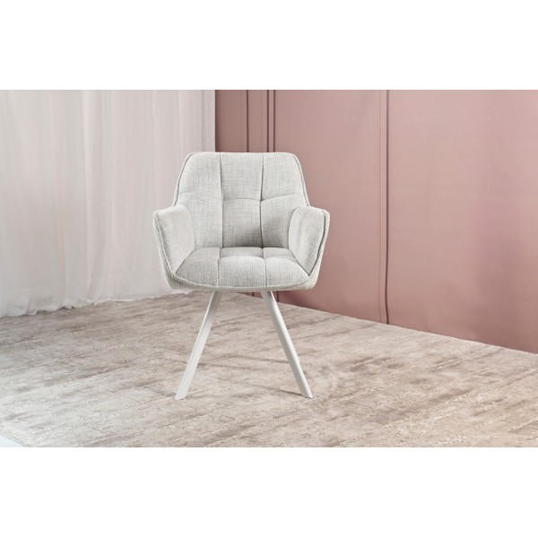 Стілець M-235 сніжно-білий + білий