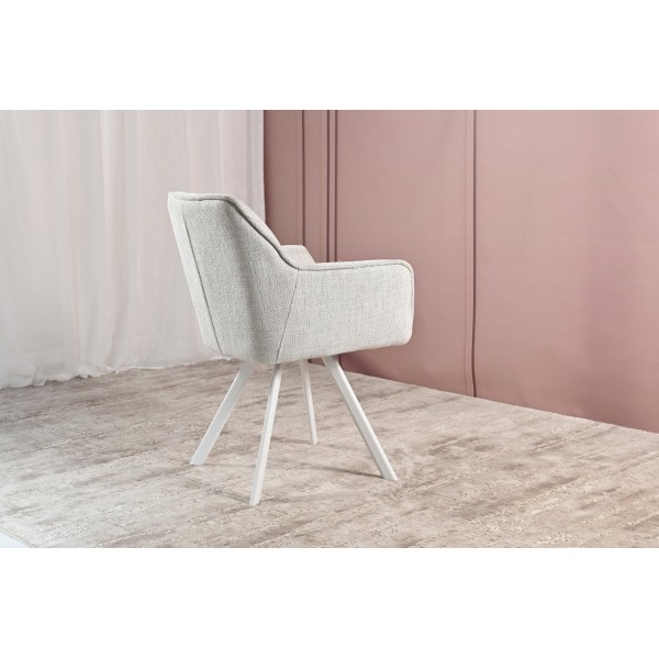 Стілець M-235 сніжно-білий + білий