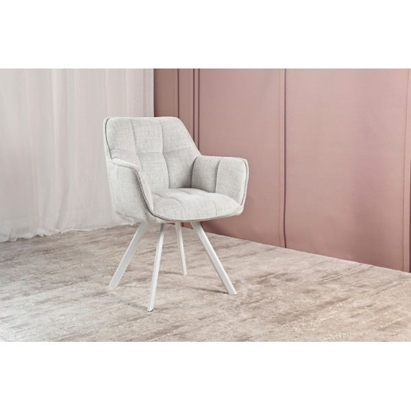 Стілець M-235 сніжно-білий + білий