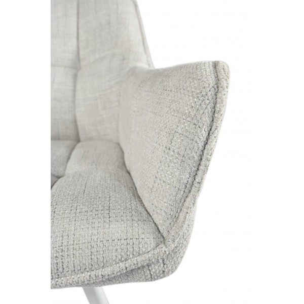 Стілець M-235 сніжно-білий + білий