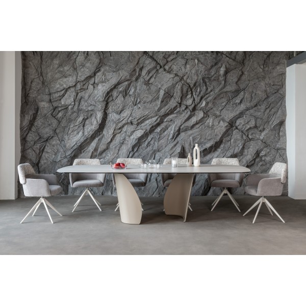 Стілець поворотний R-165 прованс + білий