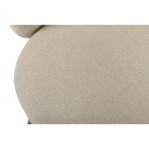 Стілець M-242 кокосове молоко + чорний